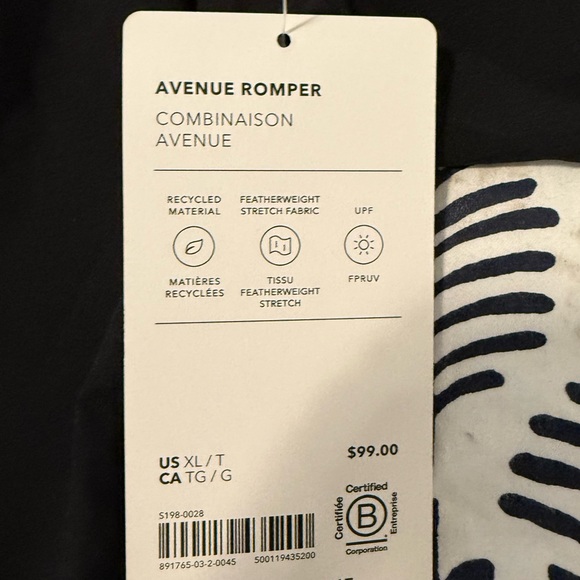 NWT Athleta Avenue Romper - Picture 5 of 10